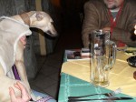 maggie in the restaurant